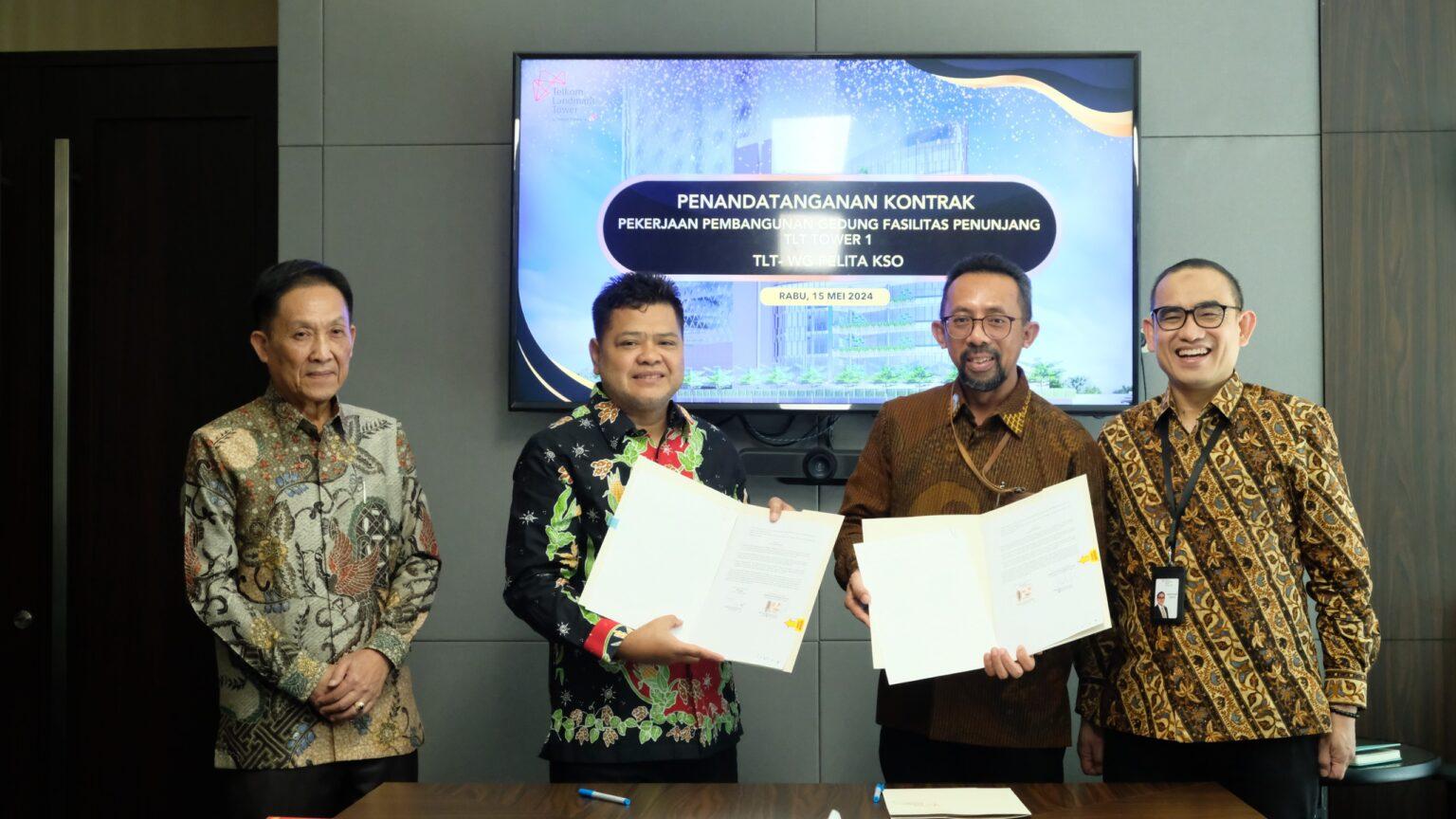 WEGE Tandatangani Kontrak KSO Pembangunan Gedung Fasilitas Telkom