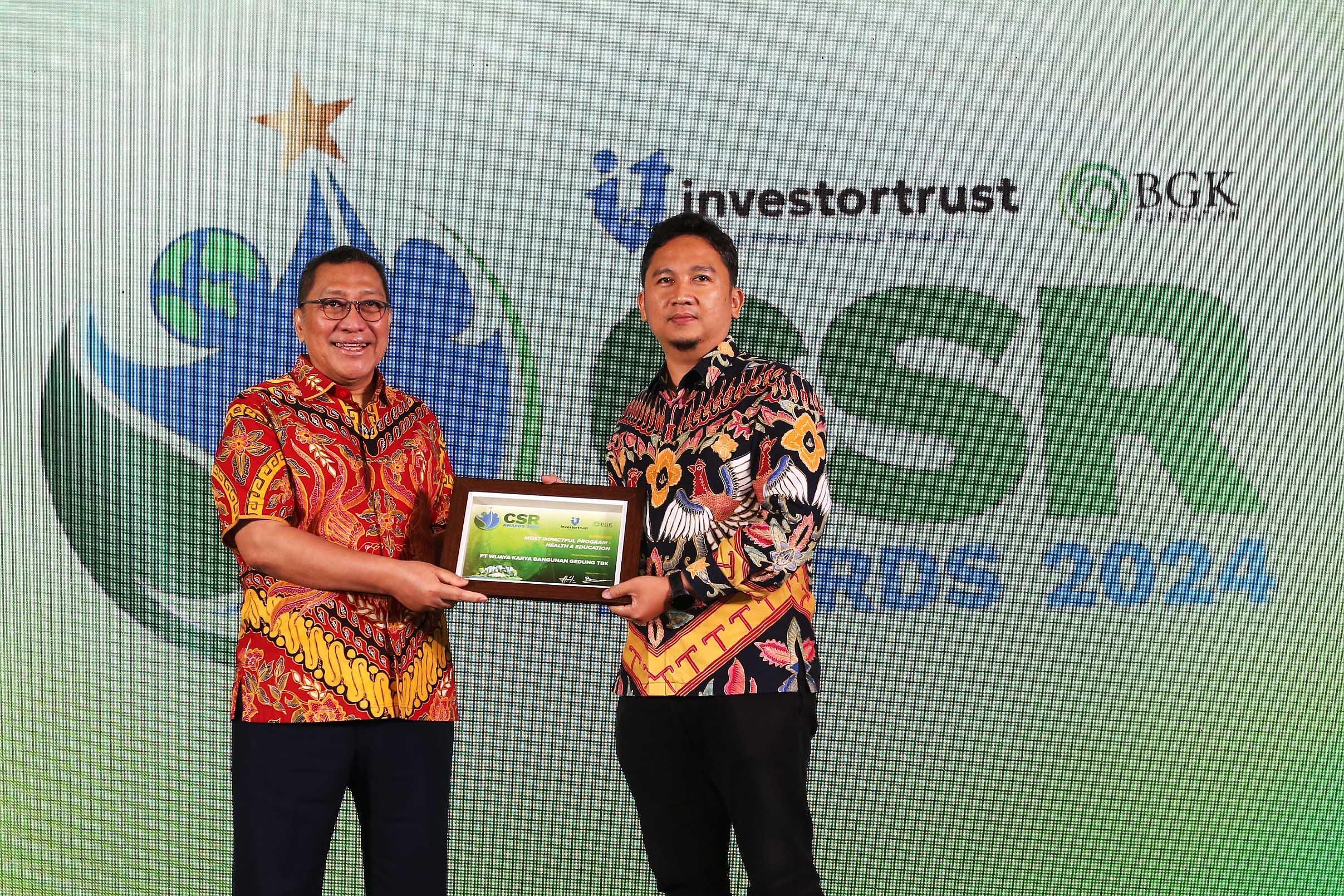 WEGE Raih Penghargaan di CSR Awards 2024 Berkat Inovasi Teras Braga dan Co-Working Space
