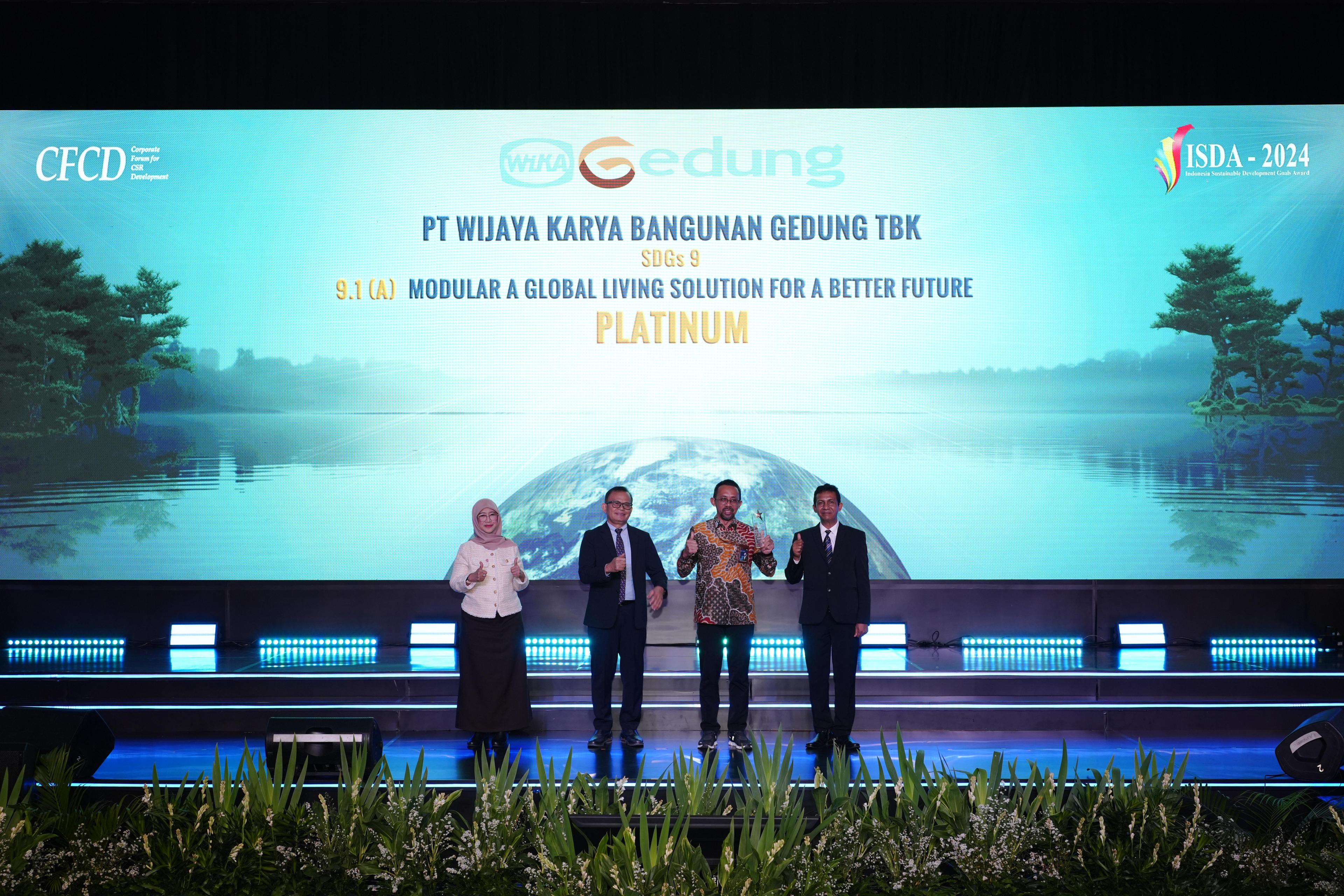 WEGE Raih Penghargaan Platinum ISDA 2024 Berkat Inovasi Modular untuk Infrastruktur Berkelanjutan