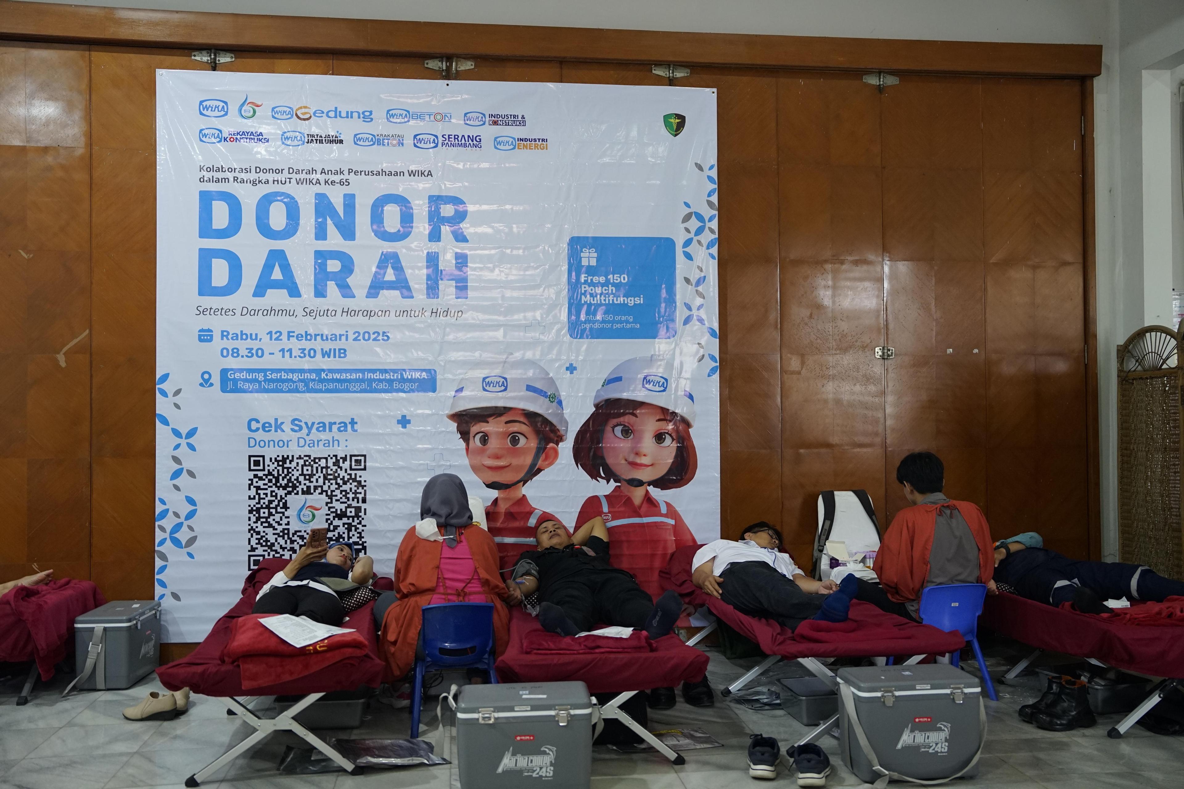 WEGE Berkolaborasi dengan WIKA Group dalam Aksi Donor Darah di Kabupaten Bogor