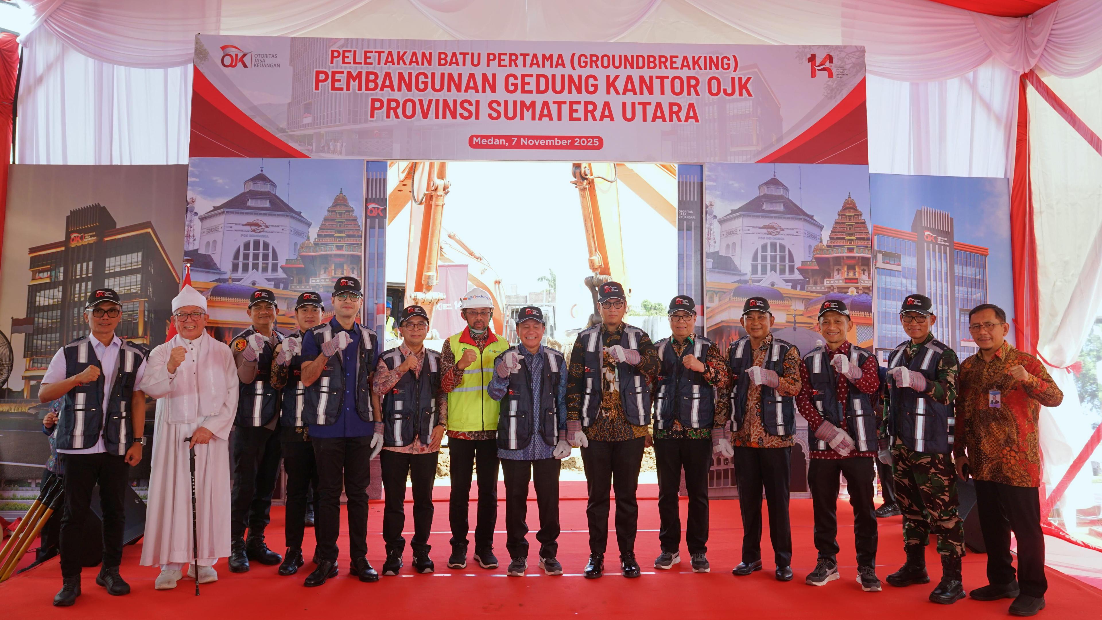WEGE Mulai Bangun Kantor OJK Sumatera Utara