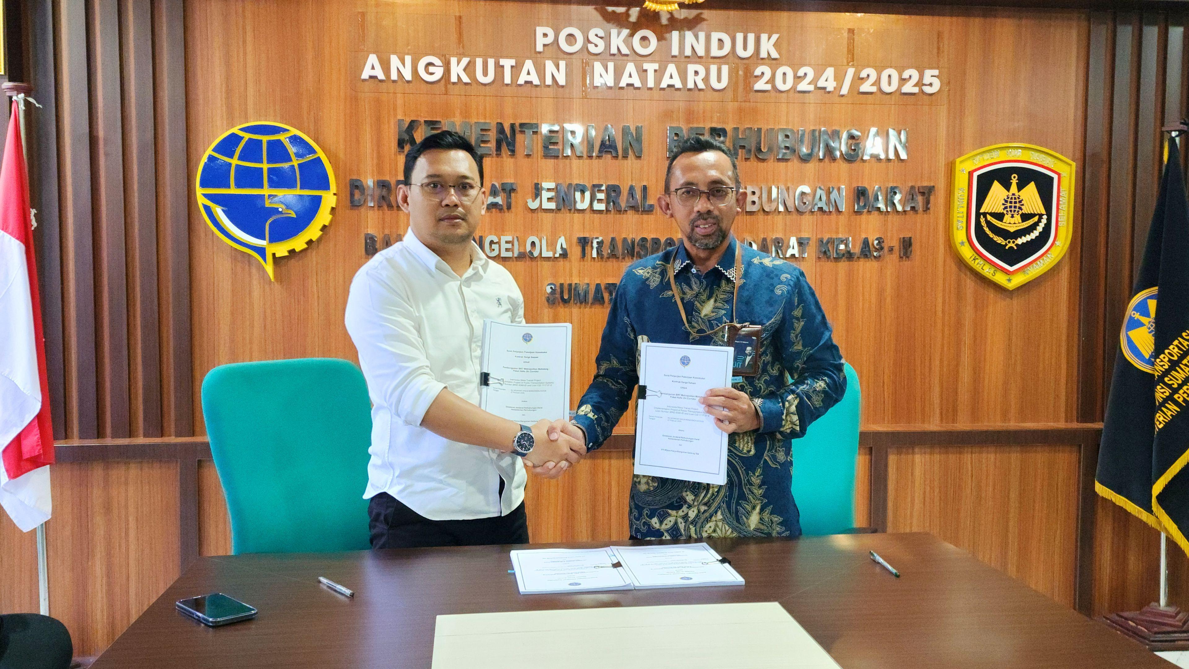 WEGE Teken Kontrak Rp198,51 Miliar Garap Halte BRT Metropolitan Mebidang