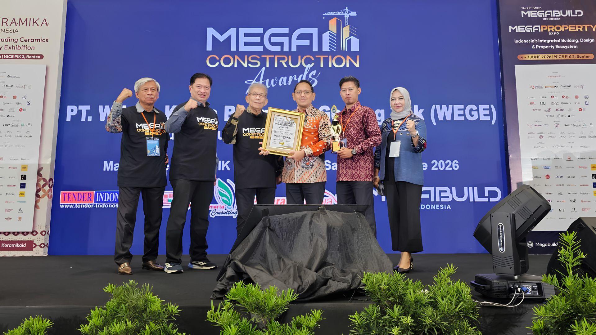 WEGE Sabet Penghargaan Mega Construction Award 2026 atas Inovasi Konstruksi Modular
