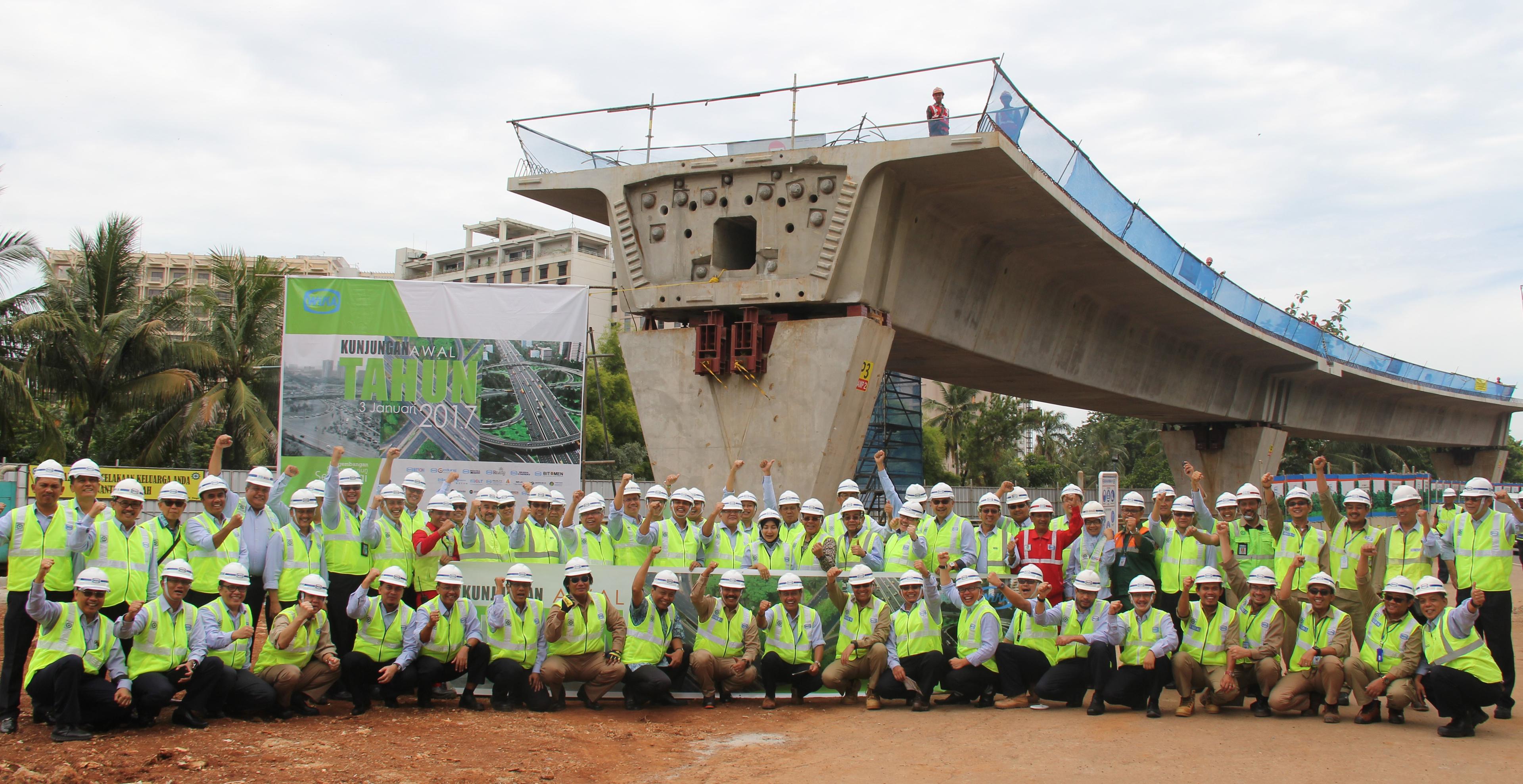 Awal Tahun 2017, WIKA Group Kunjungi Proyek Simpang Susun Semanggi