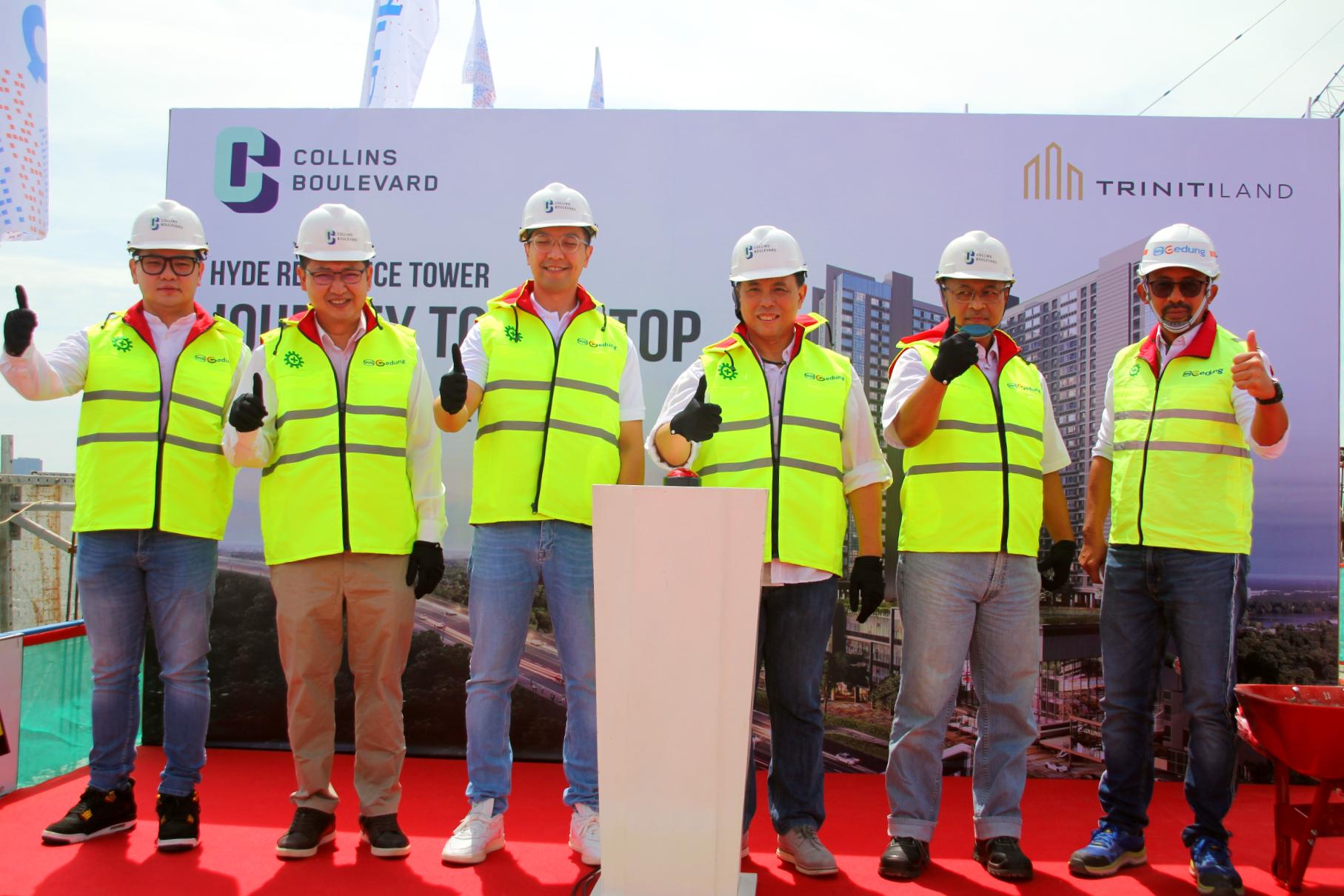 Capai Progress 75 Persen, Topping Off Tower Perdana Collins Boulevard