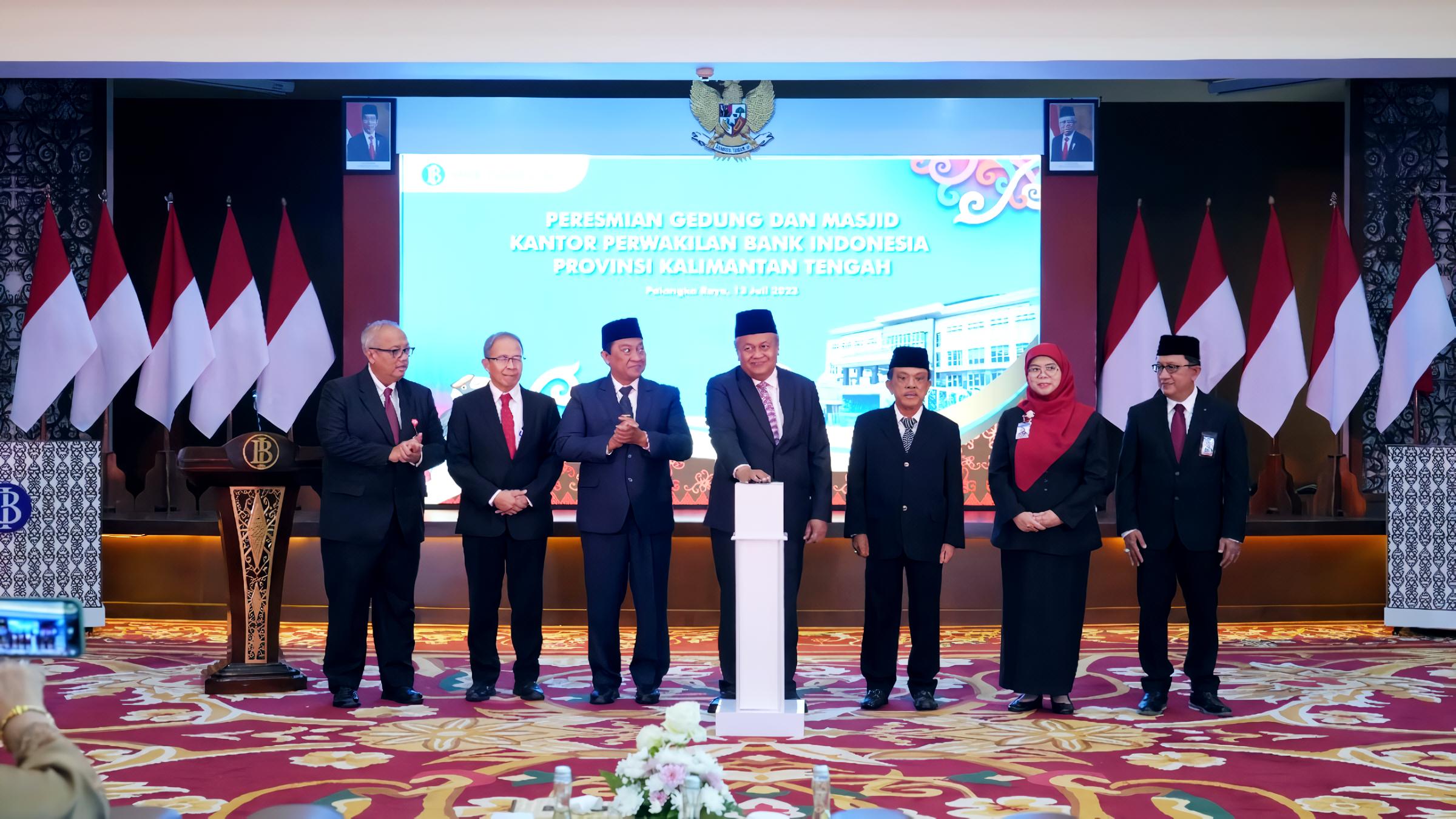 Gubernur BI Resmikan Gedung Kantor Perwakilan BI Palangkaraya Garapan WEGE