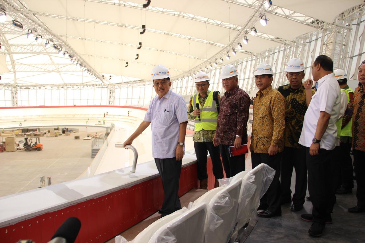 Jelang Asian Games 2018, Wapres JK tinjau Velodrome Rawamangun