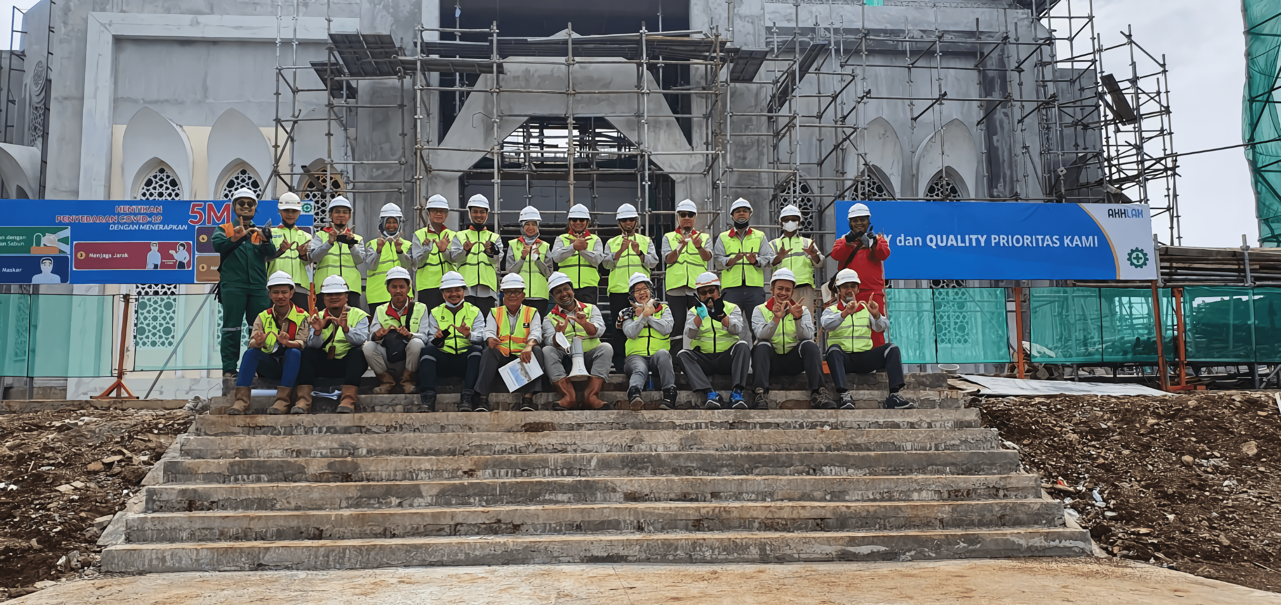 QSHE Patrol di Proyek Masjid Endan Andansih Purwakarta