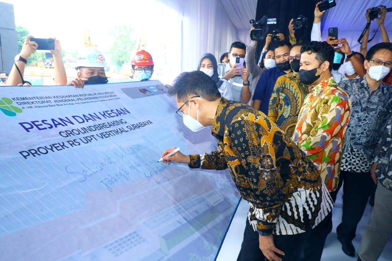 RS UPT Vertikal Katastropik Terbesar di Indonesia Mulai Dibangun