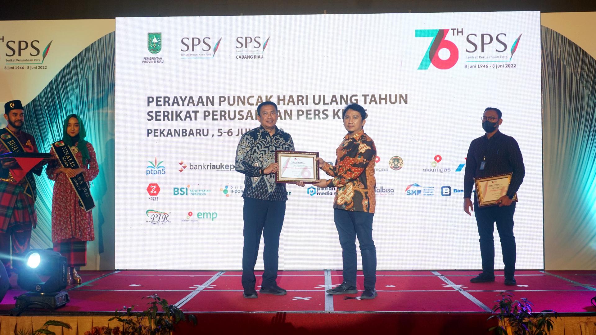 SPS Anugerahi WEGE sebagai Korporasi Terpopuler di Mainstream Media 2022