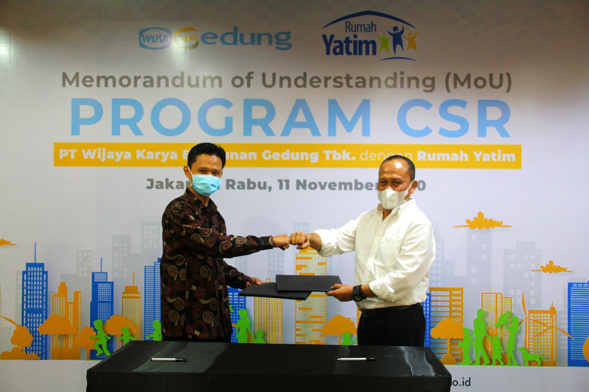 Strategi CSR Jangka Panjang, WEGE-Rumah Yatim Tanda Tangan MoU