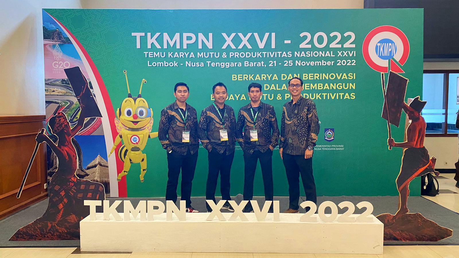 Tim Inovasi WEGE Sabet Predikat Prime Gold dalam Ajang TKMPN XXVI 2022 di Lombok