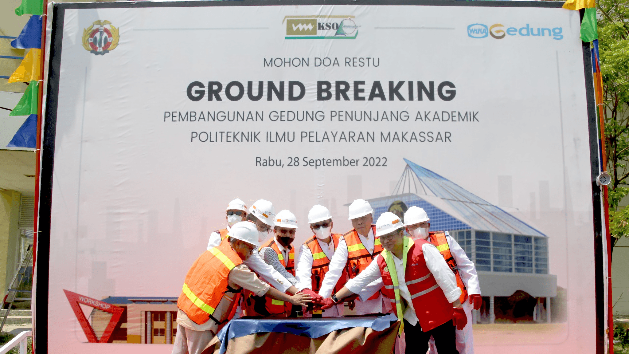 Tingkatkan Kualitas Pendidikan, WEGE Mulai Pembangunan Gedung Penunjang Akademik Politeknik Ilmu Pelayaran Makassar