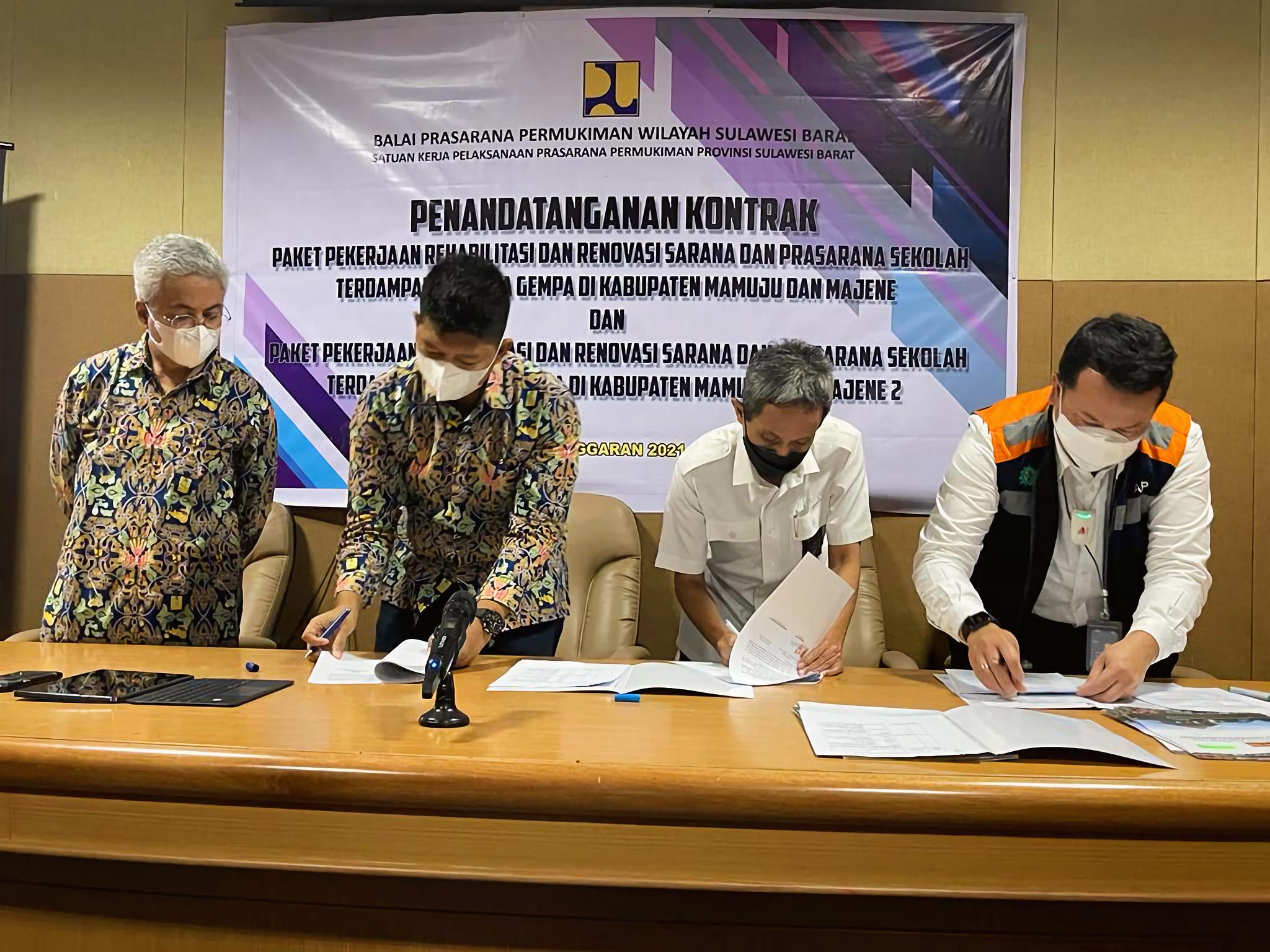 WEGE KSO Rehabilitasi Sekolah Pasca Gempa Sulawesi Barat