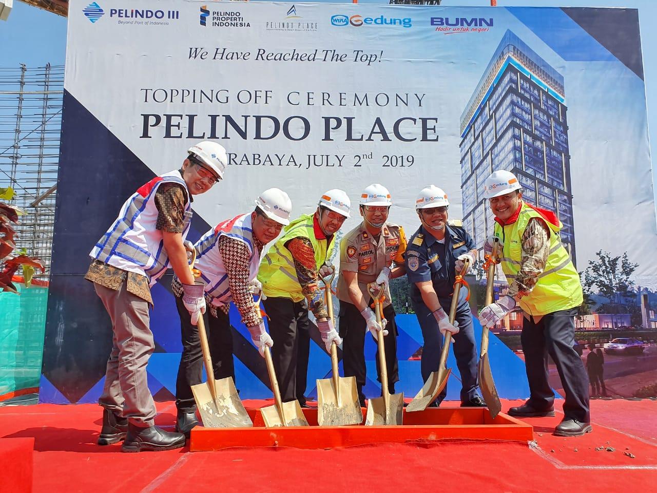 WEGE Laksanakan Topping Off Poros Maritim Tower