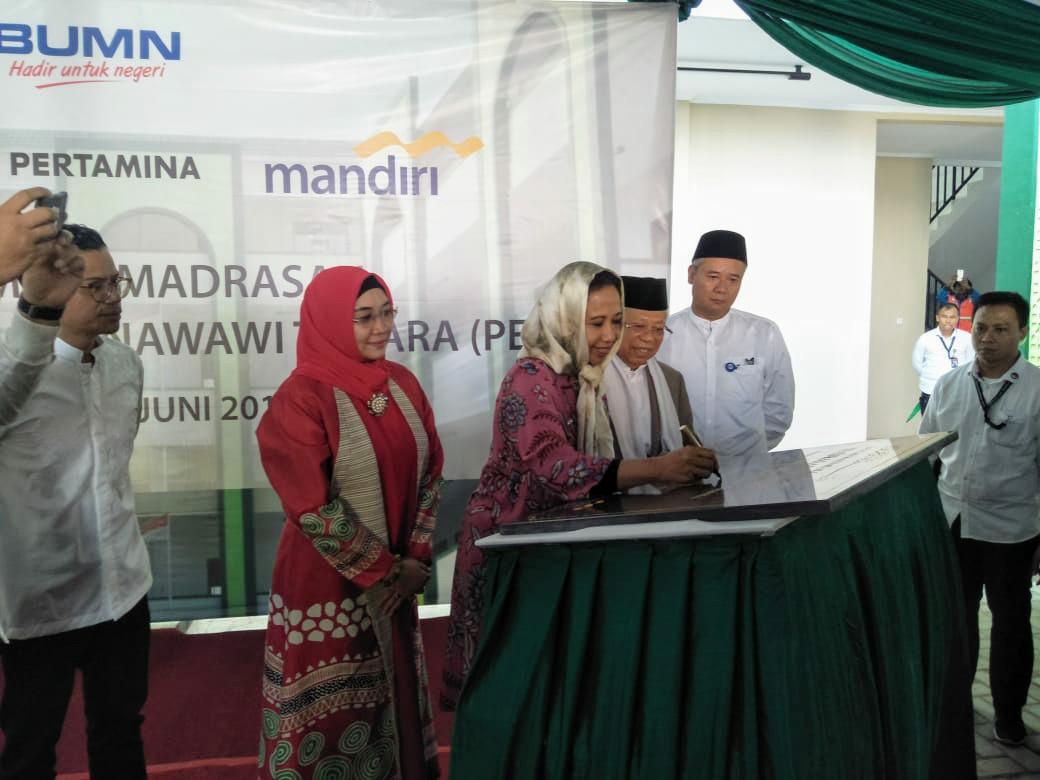 WEGE Majukan Pendidikan, Bantu Pembangunan Madrasah Ponpes An Nawawi Tanara